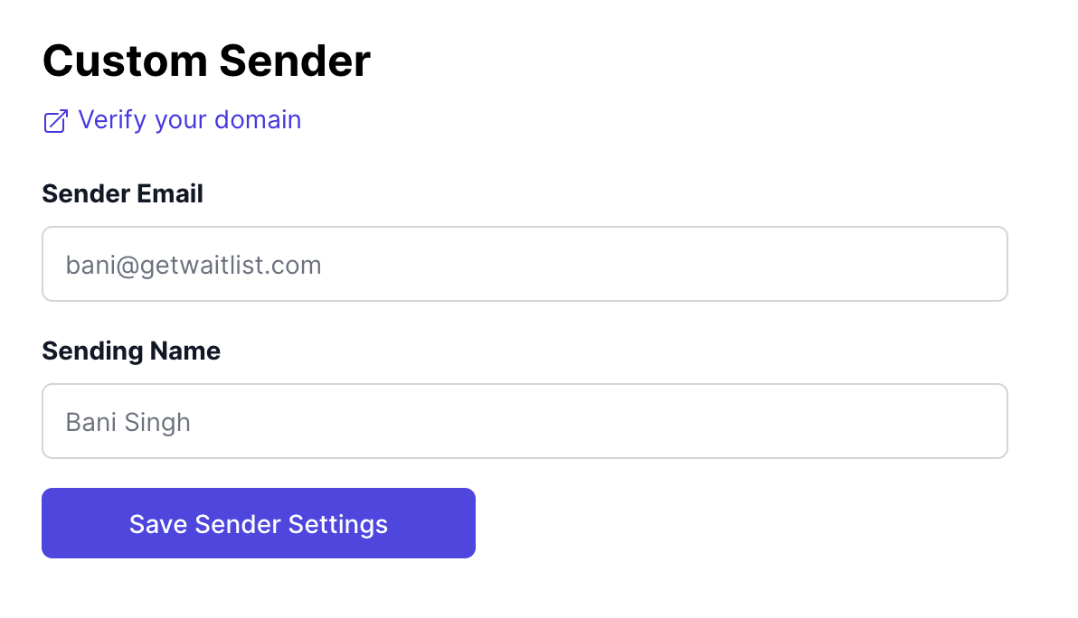 Set a Custom Domain for Sending Email